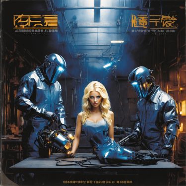 Leonardo_Diffusion_XL_CD_album_cover_two_working_men_are_weldi_0